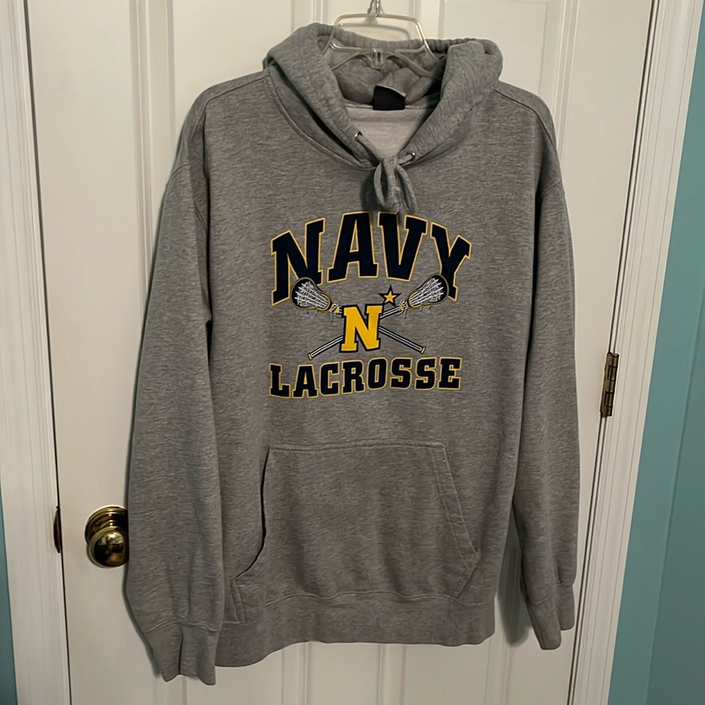 Navy lacrosse hoodie Men’s Large EUC